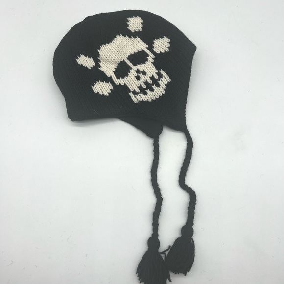 Handmade Skull Beanie Gothic Style - Picture 7 of 11